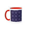 thumbnail image 1 of 3dRose, Vintage floral pattern in shades of lavender, 11oz Two-Tone Red Mug, 1 of 7