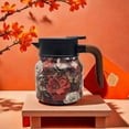 thumbnail image 1 of Vintage Floral Pattern Tea Thermos,Thermos Tea Pot,Floral Pattern Tea-Built-In Infuser,Stainless Steel Thermal Carafe with Lid,Coffee Pot And Tea Separation Thermal Insulation Pot 800ml, 1 of 6