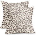 thumbnail image 1 of Vintage Floral Pillow Covers 20x20 Inch Set of 2 Light Brown and Cream Flower Outdoor Decorative Throw Pillows Cute Small Floral Print Rustic Farmhouse Pillowcases for Couch Decor, 1 of 6