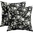 thumbnail image 1 of Vintage Floral Pillow Covers 20x20 Inch Set of 2 Rustic Black and White Outdoor Decorative Throw Pillows Chinoiserie Flower Toile Pillowcases Cushion Covers for Couch Home Decor, 1 of 6