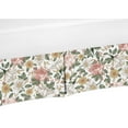 thumbnail image 1 of Vintage Floral Pink Green Dust Ruffle Crib Skirt by Sweet Jojo Designs, 1 of 1