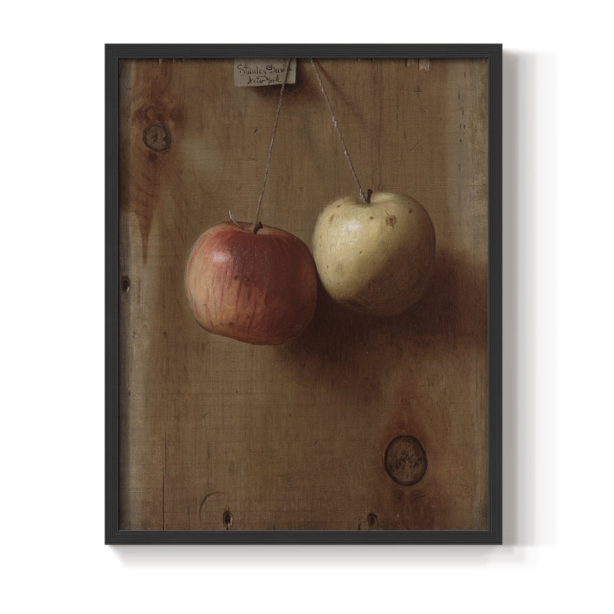 Vintage Floral Print CXXV - 14in. x 11in. Vintage Framed Print in Black Wood Frame