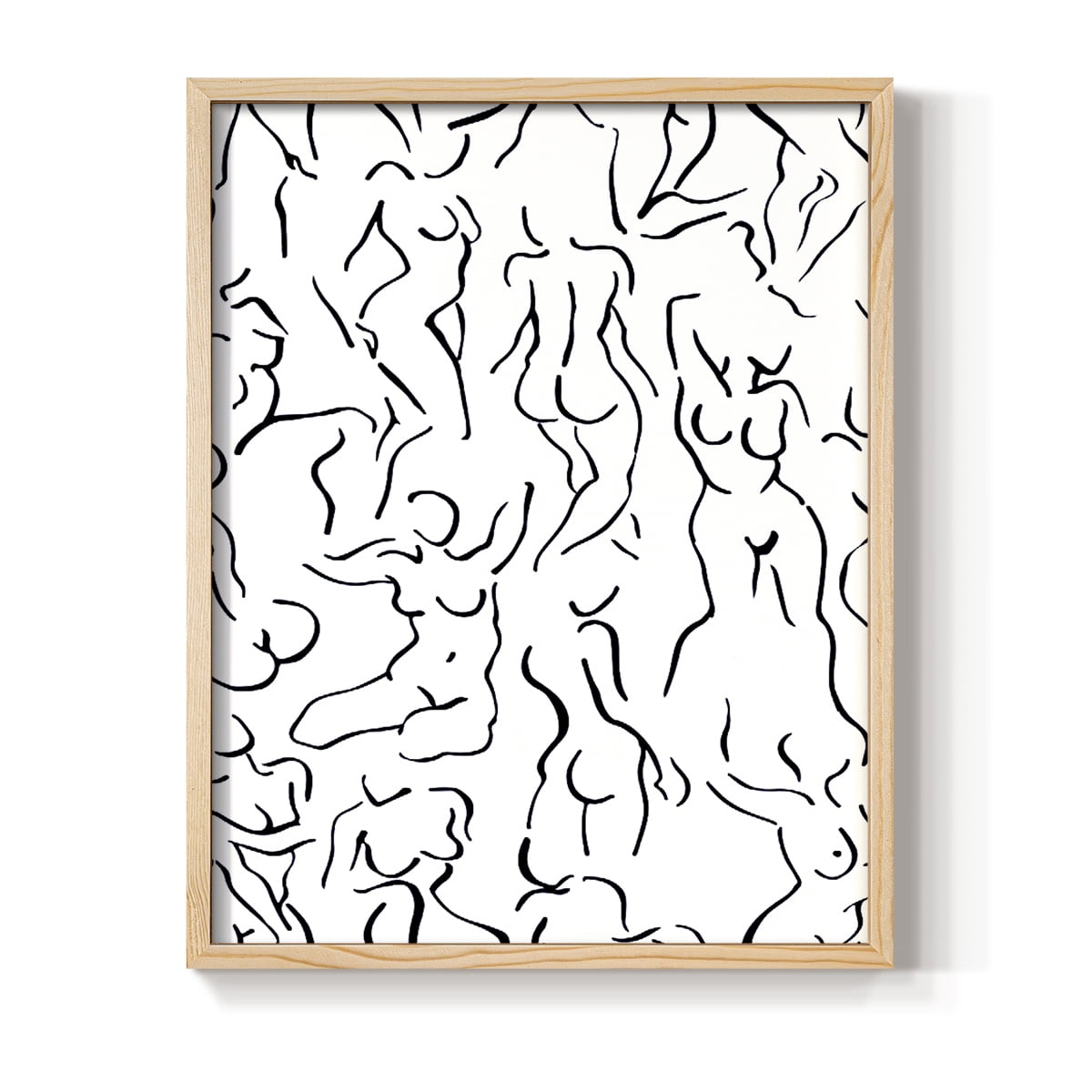 Vintage Floral Print CXXXIV - 10in. x 8in. Vintage Framed Print in Natural Wood Frame