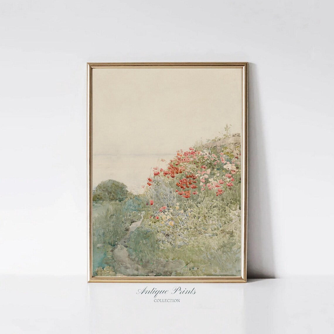 Vintage Floral Print, Flowers Garden Wall Art, Spring Cottage, Antique ...