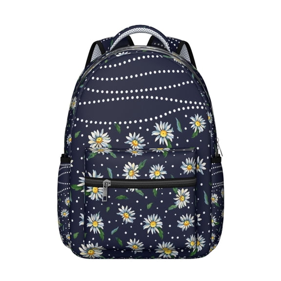 Vintage Floral Print School Bag for Students Durable Students’s Backpack with Watercolor Flower Design, Ideal for Everyday Use, Sports, and Camping Trips
