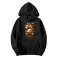 thumbnail image 1 of Vintage Floral Print Zip Hoodie - Unisex Boho Pullover with Pockets | Long Sleeve Thermal Hooded Sweatshirt for Men & Women, 1 of 3