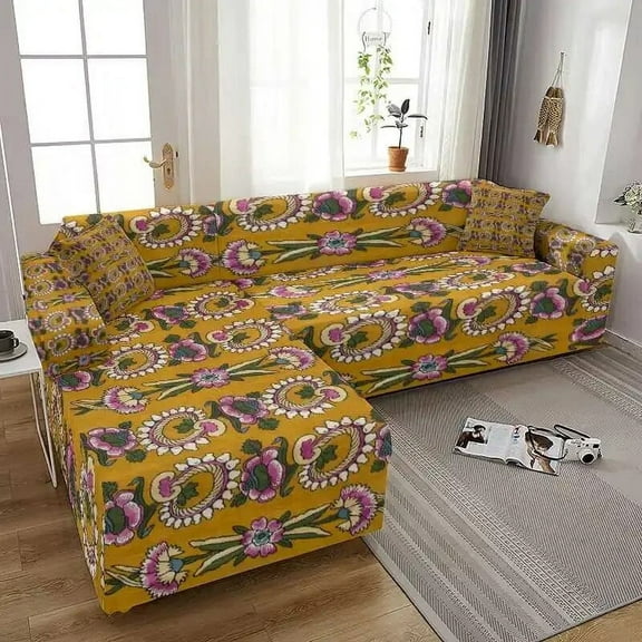 Vintage Floral Printing Elastic Sofa Cover for Living Room Spandex Stretch Couch Cover Funda Sofa Cover Home r