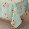 thumbnail image 1 of Vintage Floral Rectangle Tablecloth Shabby Chic Flower Table Cloth Spring Table Cover Waterproof for Dinner Kitchen Picnic, Pink, 60x120 Inches, 1 of 5