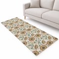 Vintage Floral Runner Rug 2.6'x8', Elegant Pastel Botanical Flower ...
