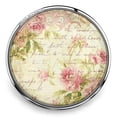 thumbnail image 1 of Vintage Floral Script Snap Jewelry Ginger Charm Button, For Interchangeable DIY Customizable Accessories, 1 of 10