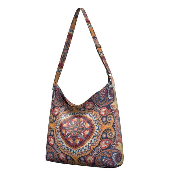 Vintage Floral Sling Bag | Colorful Exotic Print | Lightweight & Versatile Handbag for Minimalist Lifestyle