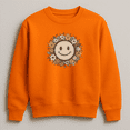 thumbnail image 1 of Vintage Floral Smiley Face Happy Vibes Retro Inspired Sweatshirt V80492, for men & women, up to size 5XL, 1 of 2