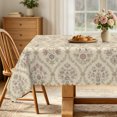 thumbnail image 1 of Vintage Floral Tablecloth 60x120 Inch,Water Resistant Rectangular Table Cover for Dining Room Farmhouse Home Decor, 1 of 7