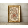 thumbnail image 1 of Vintage Floral Tapestry Art Print, Neutral Botanical Decor Home Decor #3045, 8x12 UNFRAMED, 1 of 3