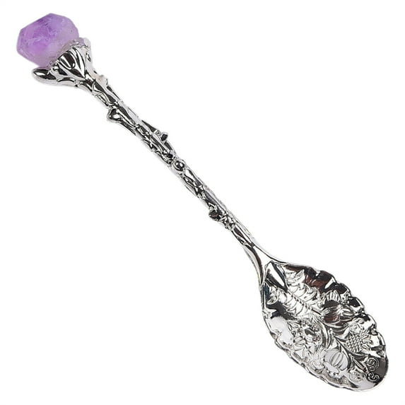 Vintage Floral Tea Spoon Set - 4.5" Antique Gold Coffee Dessert Spoon with Long Handle, Elegant Tea Party Utensils for Afternoon Tea & Cake Serving Clearance