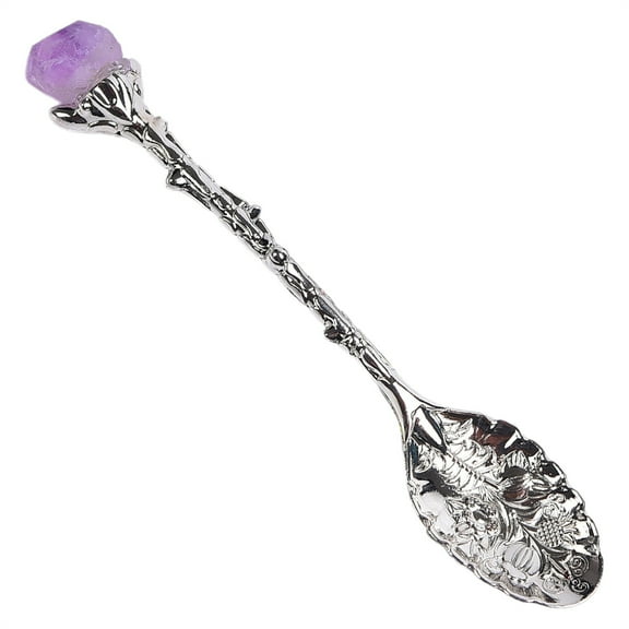 Vintage Floral Tea Spoon Set - 4.5" Antique Gold Coffee Dessert Spoon with Long Handle, Elegant Tea Party Utensils for Afternoon Tea & Cake Serving Clearance