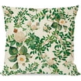 thumbnail image 1 of Vintage Floral Throw Pillow Covers 18x18 Inch Flower Butterfly Green Botanical Plant Leaves Farmhouse Spring Outdoor Decorations Decorative Throw Pillows Cases for Home Couch Decor, 1 of 6