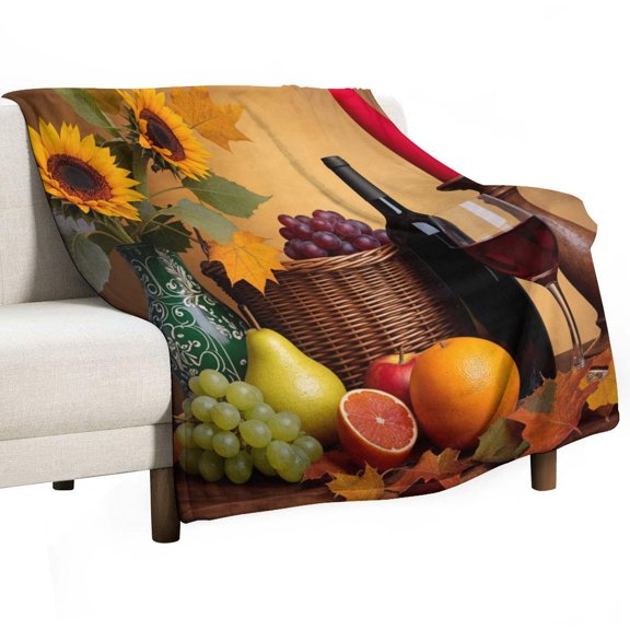 Vintage Floral Vase-2 Blanket for Bed Throw Blanket for Women, Men Super Soft Plush Blanket Throw, Print Blanket