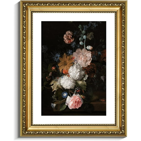 Vintage Floral Wall Art Bedroom Bathroom Kitchen Retro Flower Wall Decor Canvas Prints, Antique Picture Unframed Country Paintings Home Farmhouse Cottage Decor