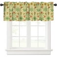 thumbnail image 1 of Vintage Floral Window Valance Curtain, William Morris Colorful Boho Flower Retro Botanical Plant Window Treatment Valances for Kitchen Living Room Café Décor 54''x18'', 1 Panel, 1 of 6