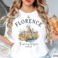 thumbnail image 1 of Vintage Florence Italy Watercolor T-Shirt Tuscany Region Firenze Italia Graphic Tee Retro Aesthetic Summer Travel Souvenir Apparel for Men and Women, 1 of 3