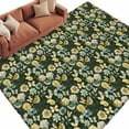 thumbnail image 1 of Vintage Flower Area Rugs Collection 5'x7', Green Spring Floral Leaves Pastoral Birds Plants Non Slip Indoor Rectangle Throw Runner Rug Floor Mat Carpet for Living Room Dining Table Bedroom Nursery, 1 of 9