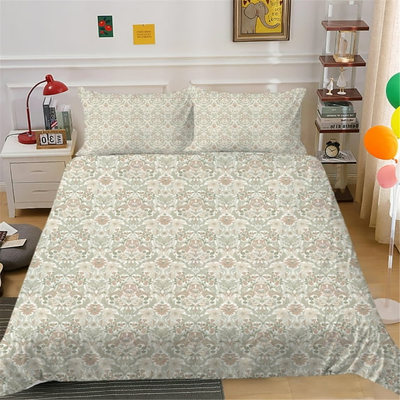 Vintage Flower Bedding Cover Set with Pillowcase High Quality Home Textiles Soft Comforter Covers