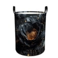 thumbnail image 1 of Vintage Flower Design  Print Laundry Basket  Storage Bin  Foldable Large Capacity Round Hamper for Bedroom Laundry Room Dorm, 1 of 9