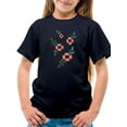 thumbnail image 1 of Vintage Flower Embroidery T-Shirt Juniors -Image by Shutterstock,  x-Large, 1 of 4