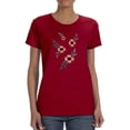 thumbnail image 1 of Vintage Flower Embroidery T-Shirt Women -Image by Shutterstock, Female Medium, 1 of 4