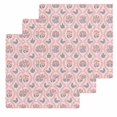 thumbnail image 1 of Vintage Flower Pattern Kitchen Dish Towels for Drying Dishes Set of 3, Spring Floral Leaves Plants Pink Waffle Weave Microfiber Hand Tea Bathroom Towels Quick Dry & Absorbent Towel 12x12, 1 of 7