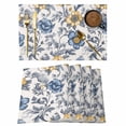 thumbnail image 1 of Vintage Flower Placemats Set of 12, Abstract Floral Non-Slip Place Mats Washable Table Mats for Kitchen Dining Table Decorations Indoor/Outdoor, 1 of 9