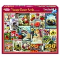 thumbnail image 1 of Vintage Flower Seeds - 550 Piece Jigsaw Puzzle - White Mountain, 1 of 2