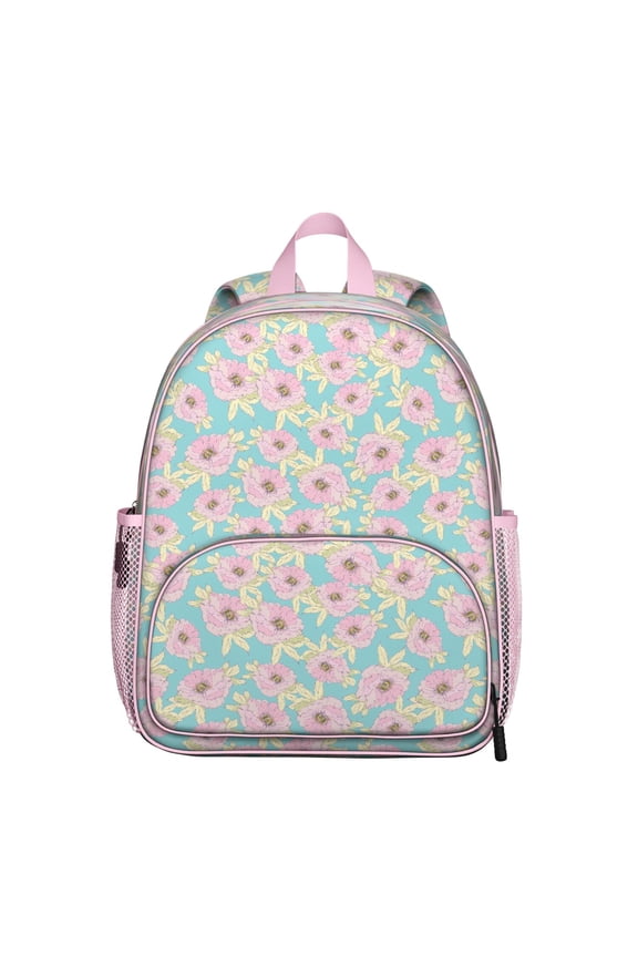 Vintage Flower Students Backpack - Artistic Floral Print with Rustic Farmhouse Style, Durable Lightweight School Bag for Students and Teens