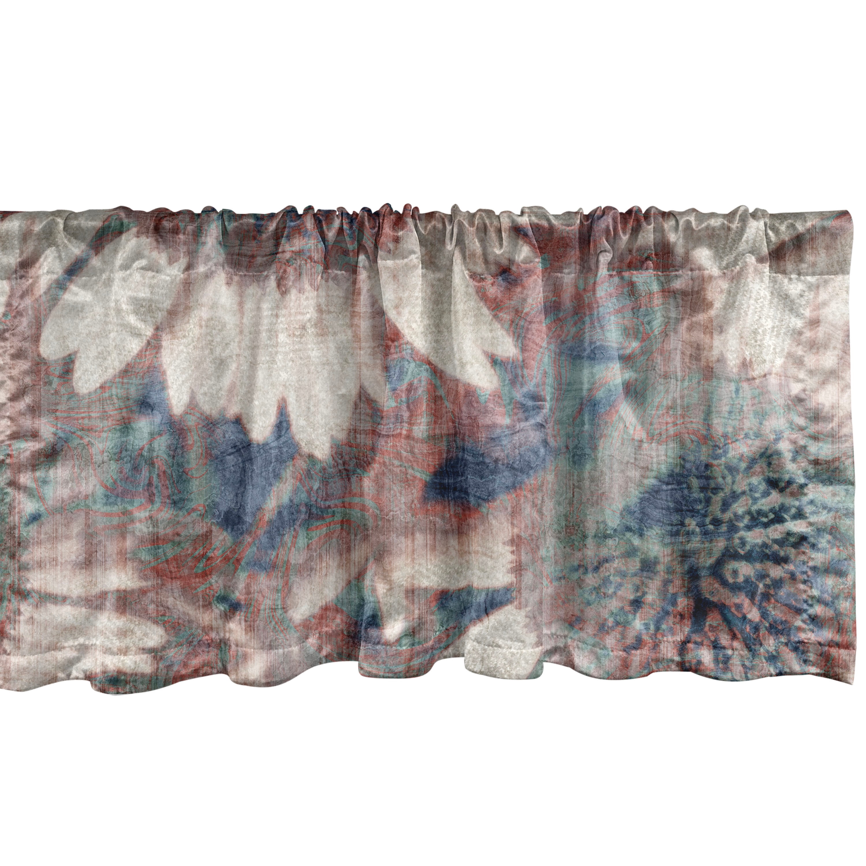 Rust Valance Vintage Flower Window Valance, Grunge Weathered Effect Sunflower ...