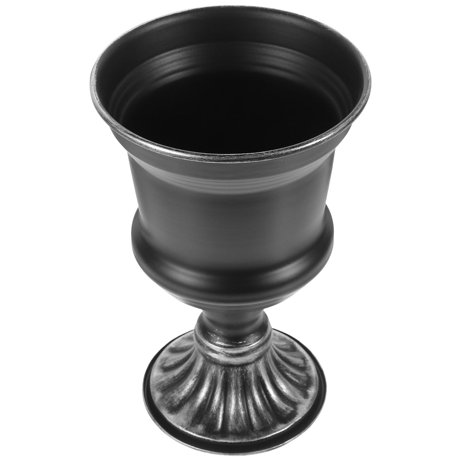 Vintage Flowerpot Arrangement Vase Iron Urn Planter Pedestal Office