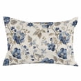 thumbnail image 1 of Vintage Flowers Brown Leaves Watercolor Throw Pillow Cover, Pillowcase Protectors with Zipper, Breathable Decorative Lumbar Pillow Case Cover, Pillow Shams for Couch Sofa 12x20Inch, 1 of 7