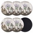 thumbnail image 1 of Vintage Flowers Coasters Set of 6, Absorbent Coasters for Drinks, Wooden Birds Retro Art Farmhouse Coaster for Desk Coffee Table Protection, Home Decor House Warming Gifts 4", 1 of 8