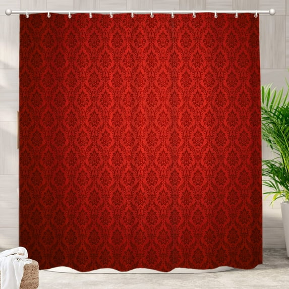 Vintage Flowers Frame r Shower Curtain Vintage Baroque Victorian Ornate Bathroom r Polyester Waterproof Bathroom Curtain