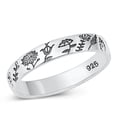 thumbnail image 1 of Vintage Flowers Garden Wholesale Ring .925 Sterling Silver Band Jewelry Female Male Unisex Size 9, 1 of 4