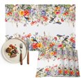 thumbnail image 1 of Vintage Flowers Placemats Set of 6, Spring Floral Botanical Pastoral Washable Wipeable Table Mats for Dining Tables, Indoor Outdoor Kitchen Place Mats for Holiday Party Table Decor, 1 of 9