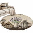thumbnail image 1 of Vintage Flowers Round Area Rugs Collection 3', Birds Retro Art Elegant Farmhouse Rustic Non Slip Indoor Circular Throw Runner Rug Floor Mat Carpet for Living Room Dining Table Bedroom Nursery, 1 of 9