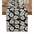 thumbnail image 1 of Vintage Flowers Table Runner Cotton Linen 90 Inch Holiday Dresser Scarves, Black Farmhouse Pastoral Chic Floral Tablerunner for Kitchen Coffee Dining Bedroom Living Room Dinner Scarf Décor 13''x90'', 1 of 9