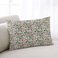 thumbnail image 1 of Vintage Flowers Throw Pillow Covers, Spring Pink Green Floral Country Leaves Birds Soft Breathable Pillow Cases with Invisible Zipper, King Size Pillowcases for Couch Bed Sofa Chair 20x36 Inches, 1 of 9