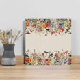 thumbnail image 1 of Vintage Flowers Wall Art Painting on Canvas, Spring Floral Botanical Rustic Pastoral Canvas Art Home Prints Wall Art Framed Modern Artwork for Living Room Bedroom Wall Decor 16x16in, 1 of 9
