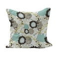 thumbnail image 1 of Vintage Fluffy Throw Pillow Cushion Cover, Abstract Pattern of Old Fashioned Exotic Flowers Retro Revival Blossoms, Decorative Square Accent Pillow Case, 20" x 20", Seafoam Brown Green, by Ambesonne, 1 of 5