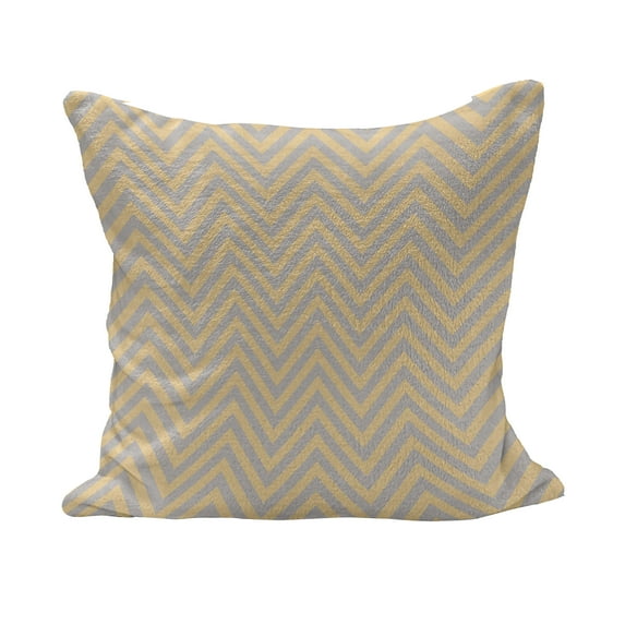 Vintage Fluffy Throw Pillow Cushion Cover, Zig Zag Chevron Pattern in Shabby Colors Classic Simple Geometric Design, Decorative Square Accent Pillow Case, 40" x 40", Orange Cadet Blue, by Ambesonne