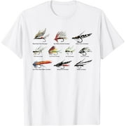 Vintage Fly Fishing Lures in Color T-shirt T-Shirt