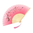 thumbnail image 1 of Vintage Folding Hand Fan Chinese Japanese Bamboo Fans Craft Gifts Women Dance Performance Props Home Decoration Ornaments, 1 of 5