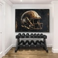 thumbnail image 1 of Vintage Football Helmet Wall Art, Sports Print, Man Cave Wall Decor, Motivational Art Poster, Ready to Hang Gift Idea, Size 8x12 UNFFRAMED F03.1.8l2851, 1 of 3